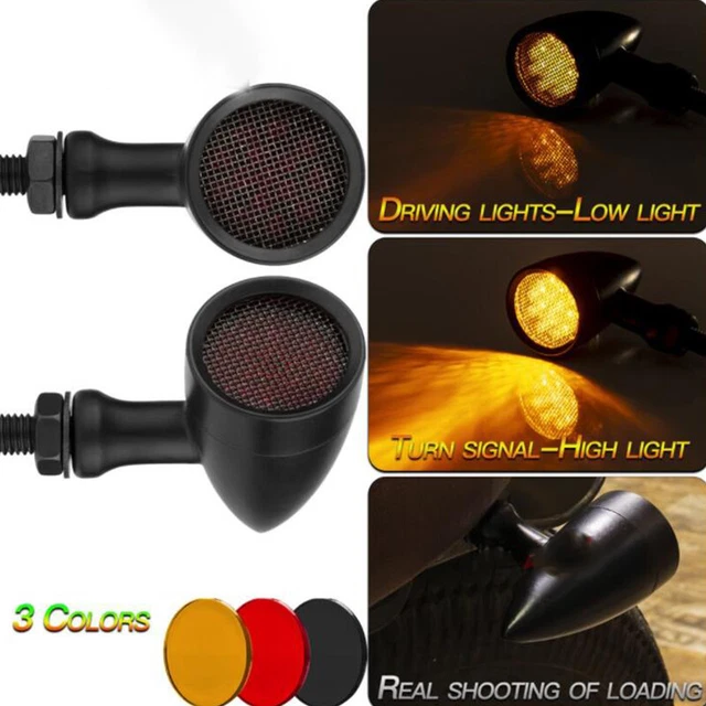 LED Turn Signal Lights Amber For Kawasaki Vulcan VN 1500 1600 1700 2000 800 900