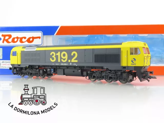 Rs524 H0 =Dcc Digital Roco 63440 Locomotora Diesel 319 232.5 Taxi Renfe - Ovp