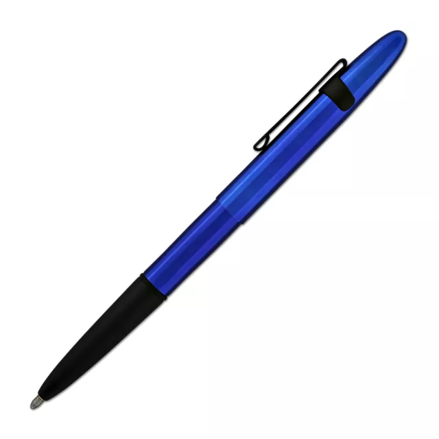 Fisher Space Pen - Bullet Ballpoint Pen with Clip - Blueberry & Matte Black NEW