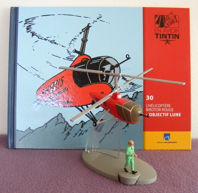 L'hélicoptère birotor rouge d'Objectif Lune 30 (2015) - Tintin