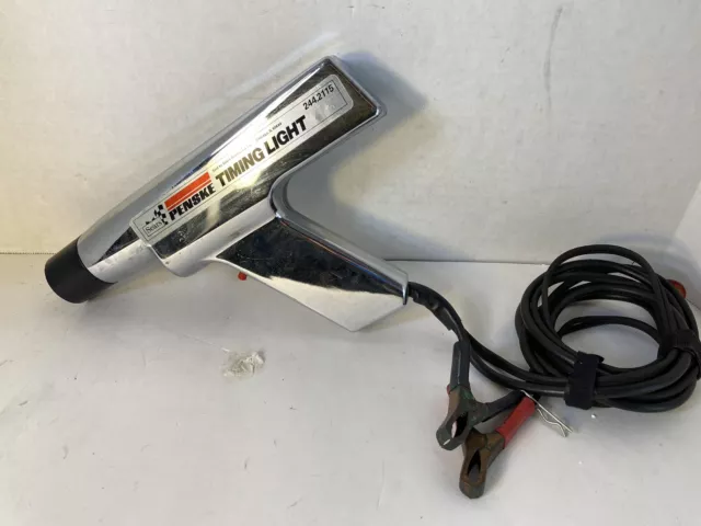 Vintage Penske Chrome Inductive Power Timing Light 244.2115 Sears Roebuck & Co