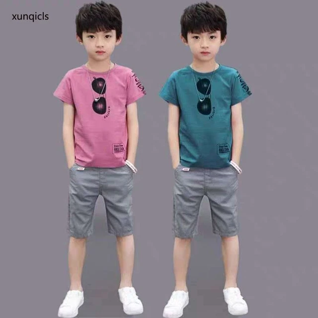 T-Shirt E Pantaloncini Vestiti Set Nuovo Arrivo per Bambini Set Estate