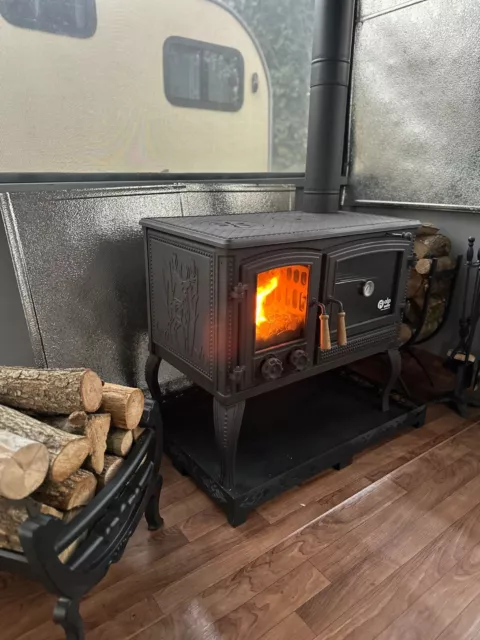 Cast iron wood burning stove, Wood cook stove, oven stove, kitchen stove 2