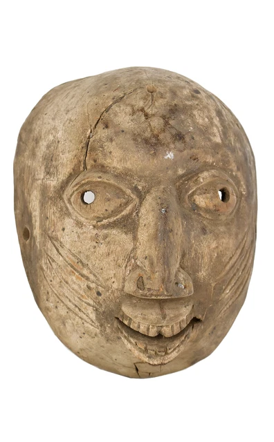 Ibibio Eket Mask Round Cross River Nigeria African Art
