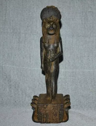 Ancient Egyptian Antiques Statue of Goddess Sekhmet Carved Granite stone Rare BC