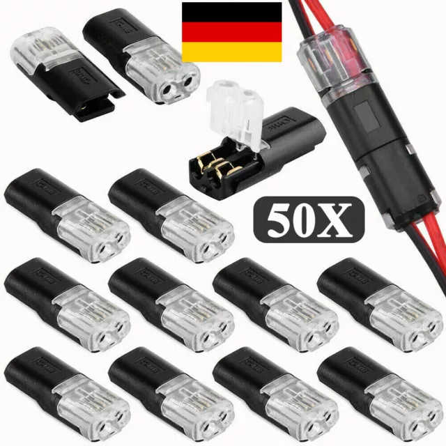 30X AUTO STECKER 2 Polig Steckverbindung Steckverbinder Wasserdicht KFZ  Kabel EUR 6,99 - PicClick DE