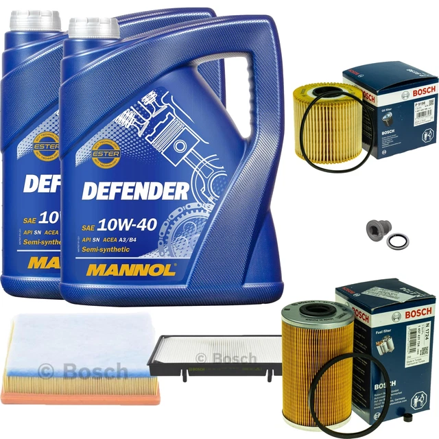 MANNOL Defender 10W-40 Motoröl 9 Liter – Teilsynthetisch, API SL/CF