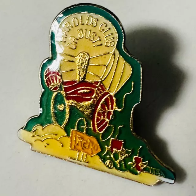 Harolds Club or Bust Casino Reno Nevada NV Collectible Pin Pinback Souvenir