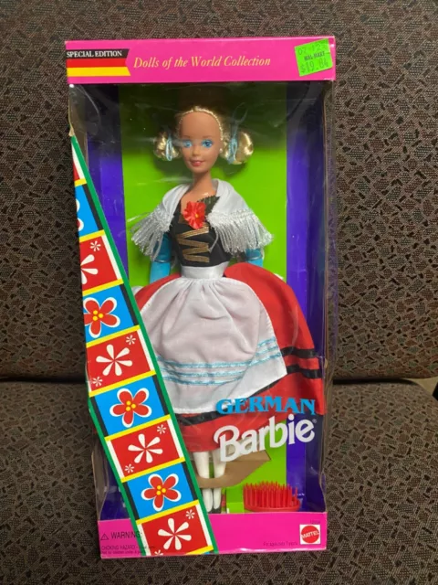 German Barbie, Dolls of the World Collection 1994 Vintage Mattel #12698 New