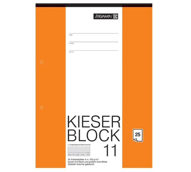 Brunnen Kieserblock 11 25 Blatt DIN A4