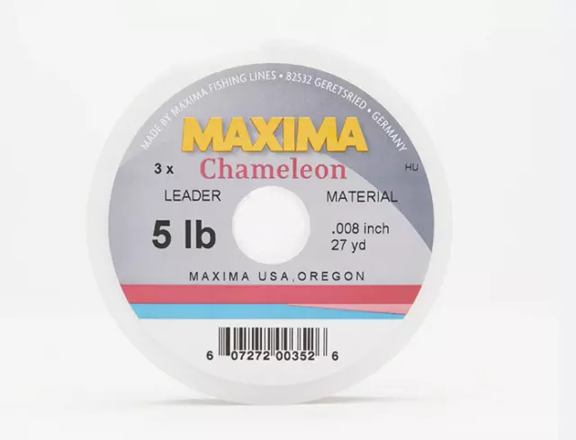 MAXIMA LEADER WHEEL 25 30 or 40 Lb Fishing Line Chameleon Choice
