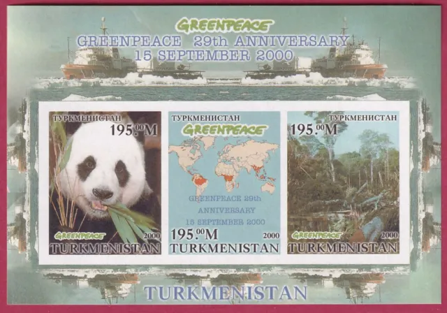 Turkmenistan toller Block postfrisch, Greenpeace (Nr. 1258)