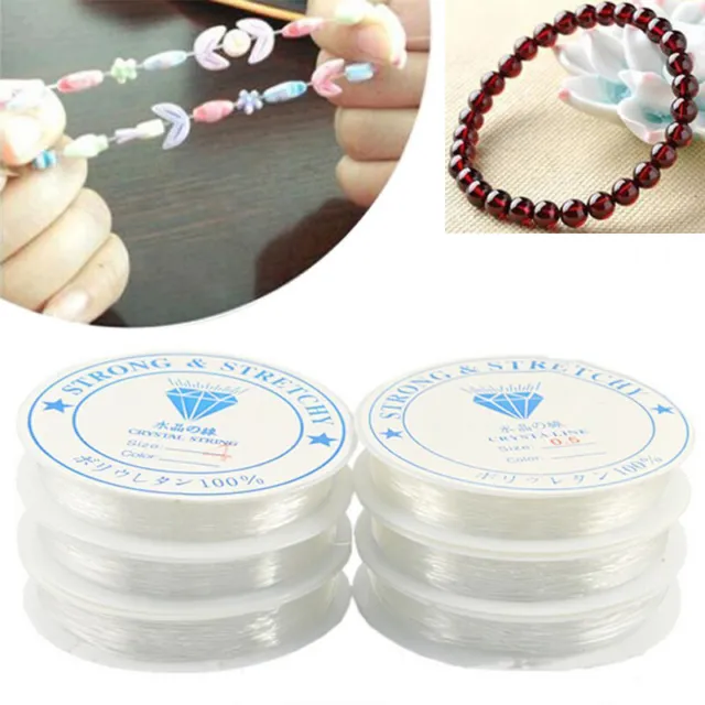 2 Roll Stretch Elastic Cord Nylon Beading String Thread For DIY Jewelry  Making