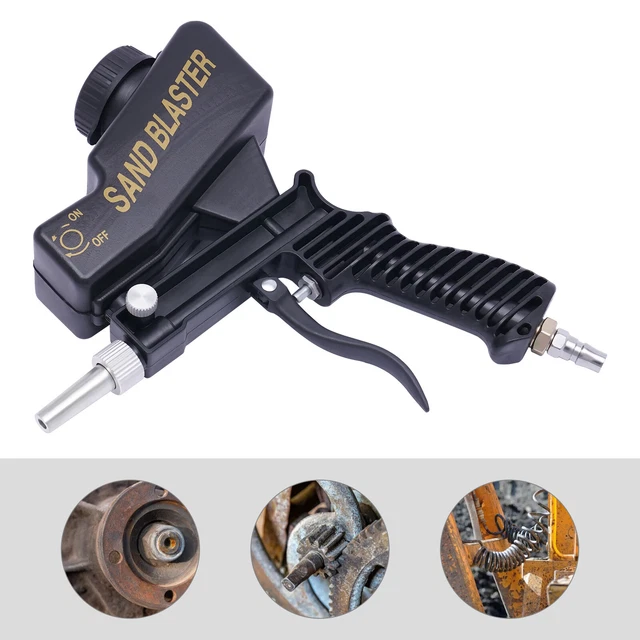 SAND BLASTER GUN Soda Spray Tool Air Compressor Pneumatic Handheld 70