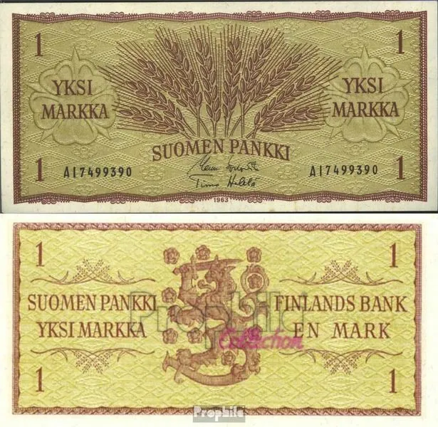 Finland Pick-number: 98a bankfrisch 1963 1 Markka