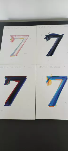 MAP OF THE SOUL 7: VERSION 1,2,3,4 BTS ALBUM WITH POSTER, STICKERS and MORE