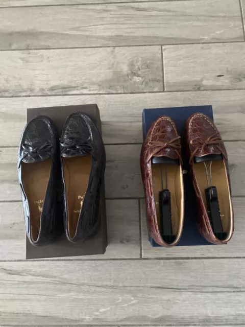 ralph lauren alligator shoes 2 pairs