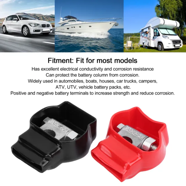 Le connecteur de borne de batterie de voiture est applicable aux  accessoires de terminal SAE/JIS de type A, compatible avec les voitures,  camions et
