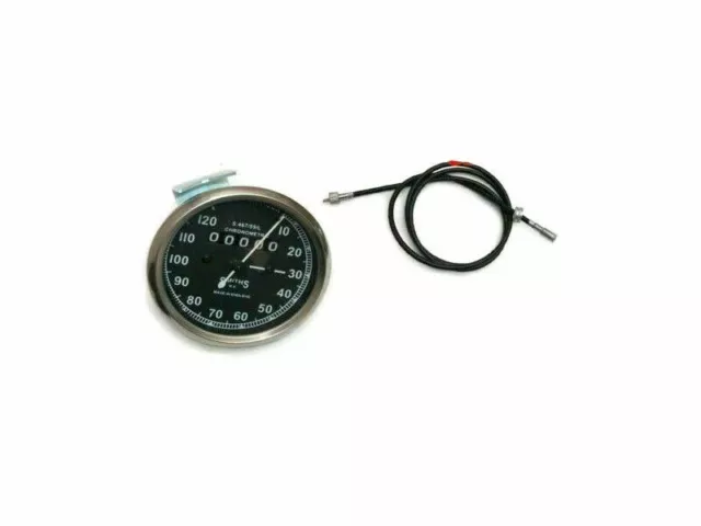 Replica Smiths Speedometer Speedo 120 Mph + 54" Cable BSA Enfield Ariel