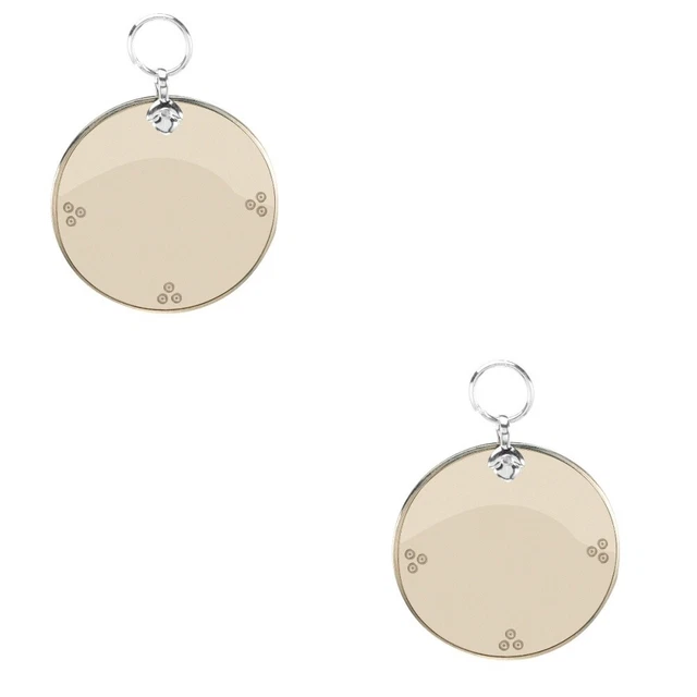 2 piezas espejo de cobre colgante chino retro bagua decoración sala de estar