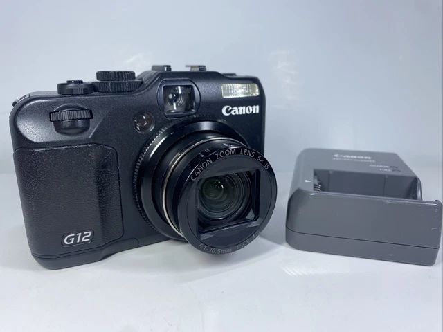 Canon PowerShot G12 PC1564 Digital Camera with charge and 4 GB Memory Card