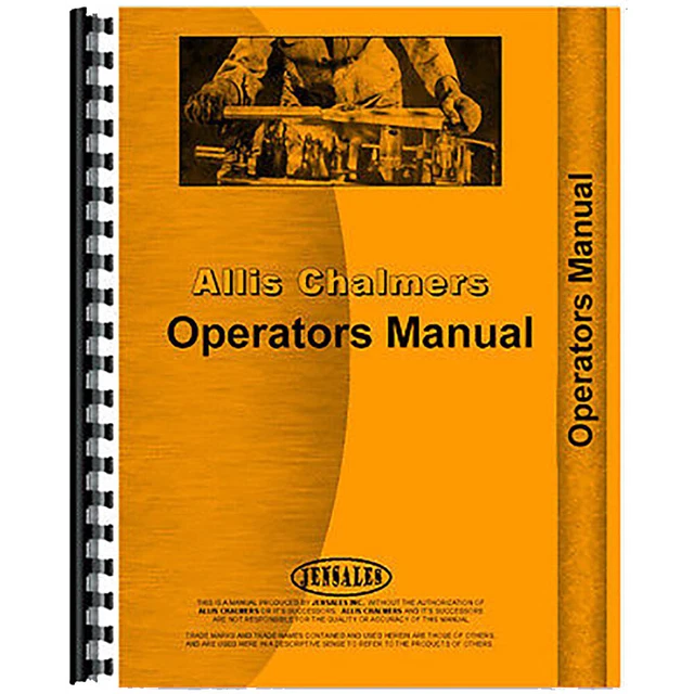 New Operator's manual Fits Allis Chalmers B125