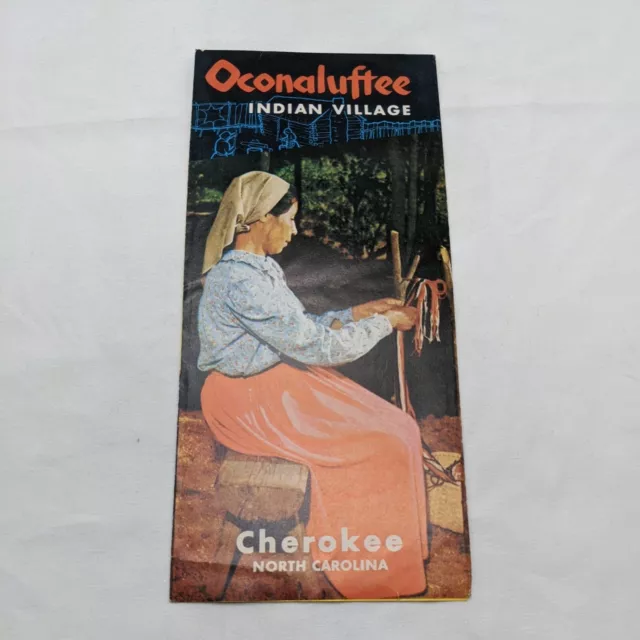 Oconaluftee Indian Village Cherokee North Carolina Brochure