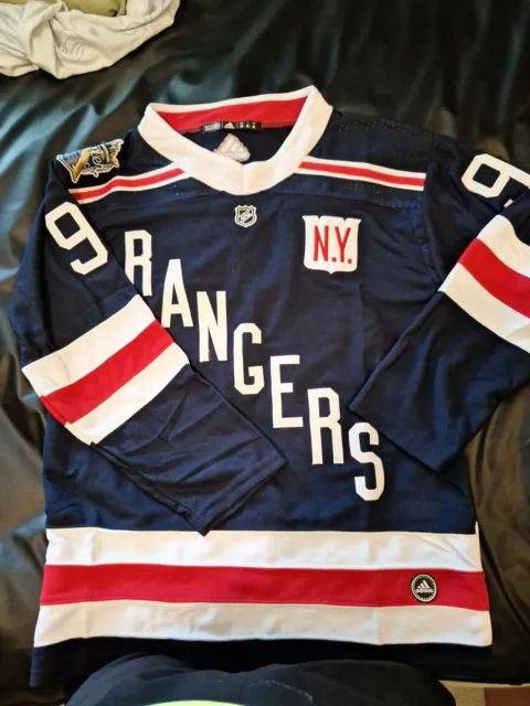 Mika Zibanejad #93 New York Rangers Stitched Hockey Jersey Size Large 52  New