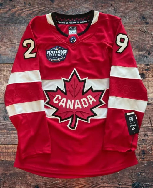 TEAM CANADA 4 NATIONS FACEOFF NATHAN MacKINNON FANATIC PREMIUM HOCKEY