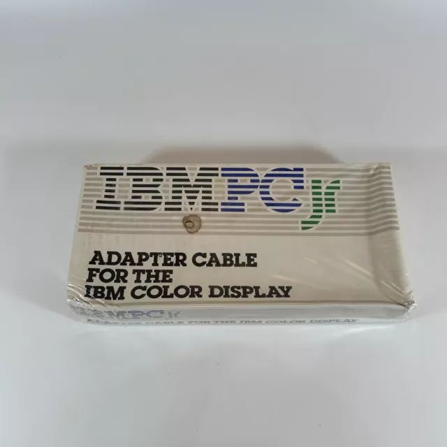 IBM PC JR Adapter Cable for The IBM Color Display Vintage Factory Sealed