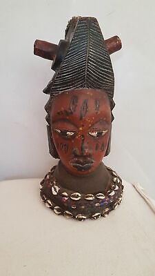 African mask. Head Yoruba?tete africaine