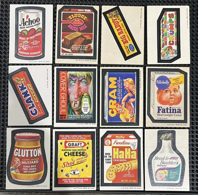 1973 Topps Wacky Packages 5TH Series 5 Complete Tan 32 Set With Puzzle 2