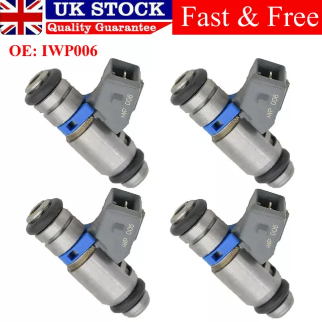 4x FOR CITROEN SAXO PEUGEOT 106 GTI VTS 96-03 TU5J4 1.6 16v FUEL INJECTOR IWP006