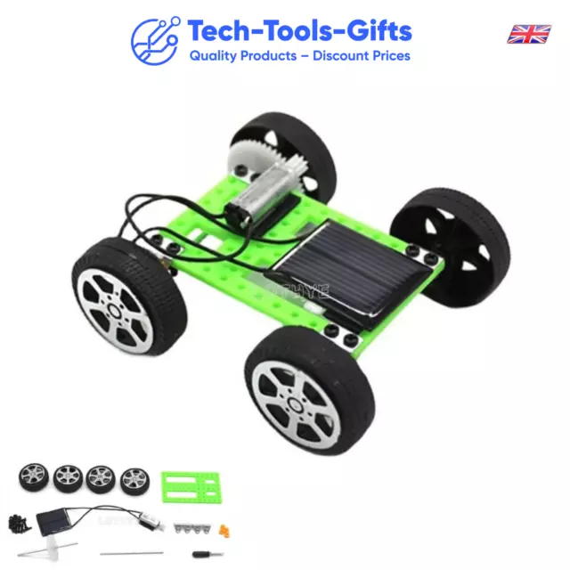 DIY Toy Set Solar Powered Car Kit Educational Science for Children Gift UK Post