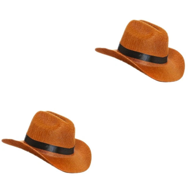2 pz cappello per cane non tessuto delicato cappello per animali domestici decorazione cuccioli decorativi cowboy
