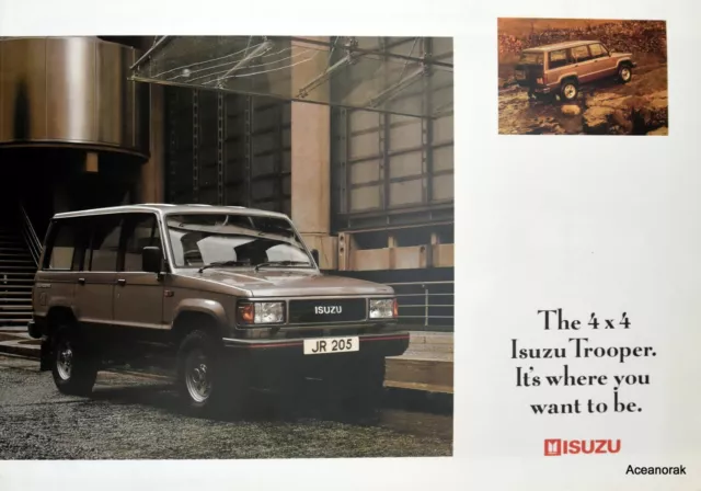 Car Brochures Isuzu Trooper 1991