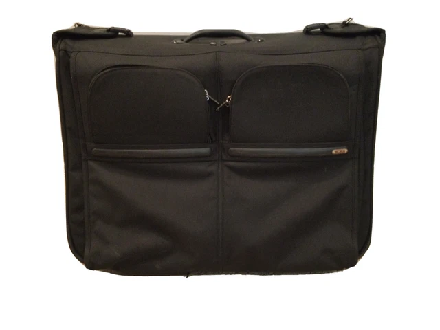 TUMI Black Alpha Ballistic Nylon Long Wheeled Garment Bag Luggage 22031D4