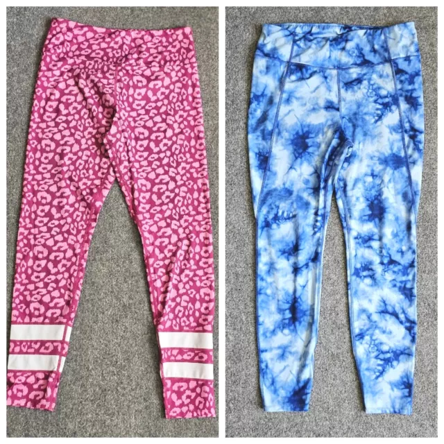 LOT OF TWO Womens Pants XL Active Wear Leggings Blue And Pink AVIA &  UNBRANDED $14.42 - PicClick