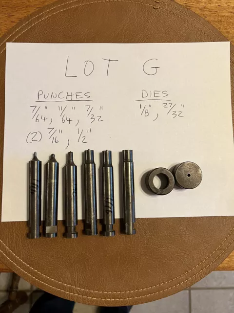 Whitney No. 17 Punch Die Lot G