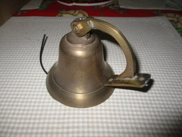 Alte Schiffsglocke Messing Durchmesser 10 cm 19 342