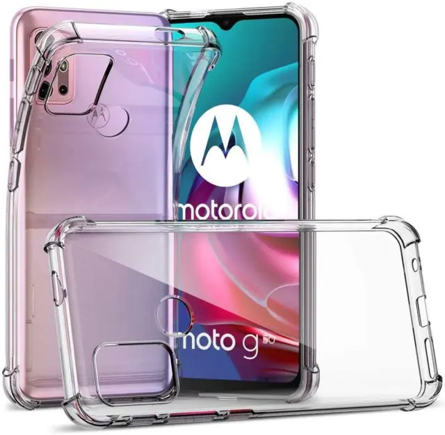For Motorola Moto G60 Case, Slim Clear Silicone Shockproof Gel TPU Phone Cover