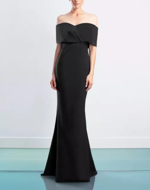 ALEXANDER BY DAYMOR Prom Mother Bride Evening Dress Sz 16 Black NWT