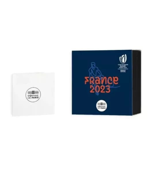 PROMO Coffret 2 Euro Commémorative France 2023 Coupe du Monde de Rugby BE Proof