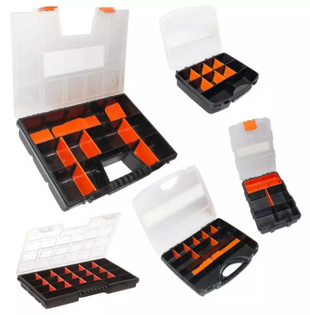 Sortierkasten in 5 verschiedene Größen Sortimentskasten Kleinteile Stapelbox Box