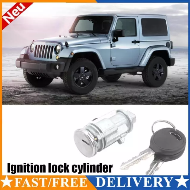 Ignition Lock Cylinder + 2 Keys Durable for Chrysler Voyager Dodge Caravan Jeep