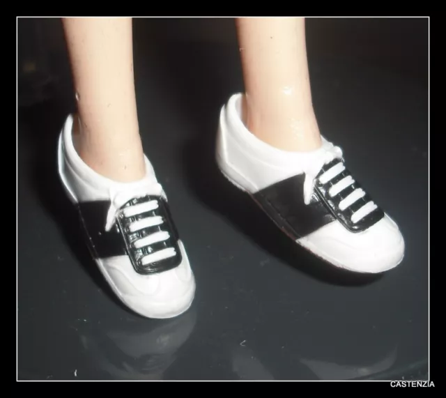 Shoes Barbie Love Elvis Doll 50'S Style Black White Brown Bottom Saddle Shoes Shoes Barbie Love Elvis Doll 50'S Style Black White Brown Bottom Saddle Shoes