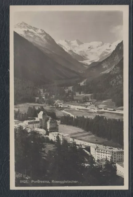 41093) Echt Foto AK Pontresina Roseggletscher 1922