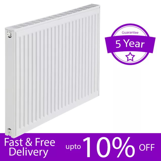 Radiator Compact Gas Heater Type K1/P+/K2 Convector 450mm High White Stelrad