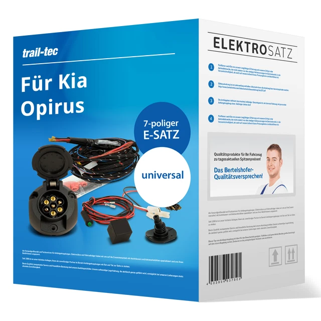 Elektrosatz 7-pol. universell für Kia Opirus Typ GH 09.2003-12.2006 NEU TOP