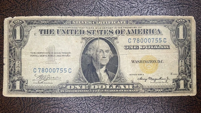 1935 A NORTH AFRICA One Dollar Bill $1 Note Silver Certificate Circulated #53621